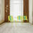 Holiday - 4-Pack Modern Striped Color Block Chairs – Indoor/Outdoor PP Plastic Seat & Sturdy Metal Legs, Vibrant Yellow, Orange, Green – For Living Room, Balcony, Café, Terrace-65241448