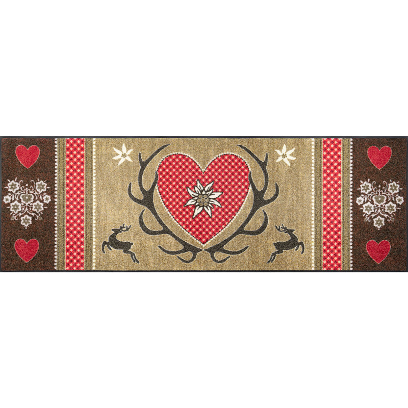 Non-Slip Valentine's Day Indoor / Outdoor Doormat, Rectangular 60 x 180cm