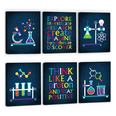6 Piece Wrapped Canvas Wall Art