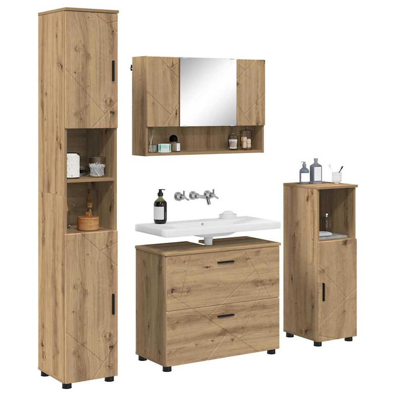 Bathroom Storage Furniture Set, Artisan Oak