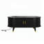 Table basse ovale en bois cannelée-440808262