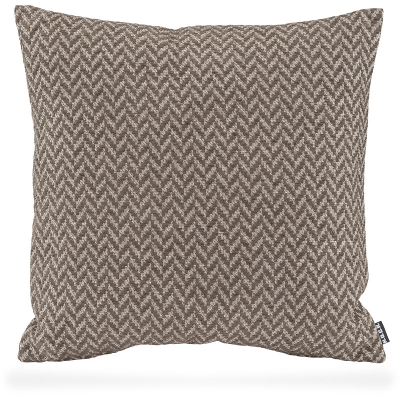 Zircono Chevron Square Cushion, Taupe