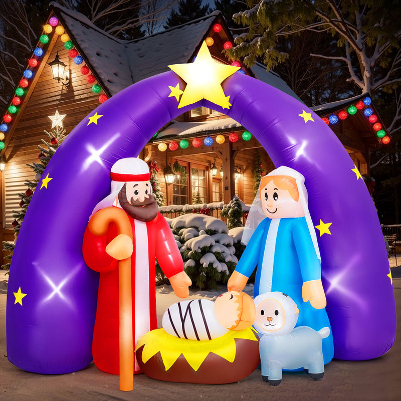 Crèche de Noël gonflable