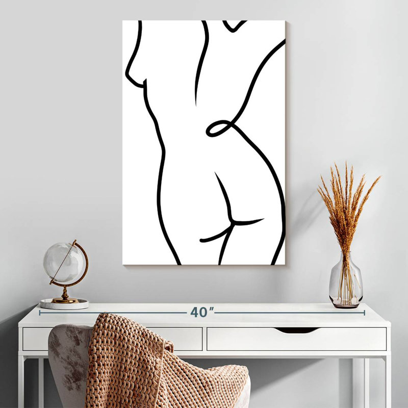Leisha Line Nude IV, H 30 po x l 20 po
