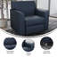Chaise Adrey LeatherSoft avec structure aux coutures épurées-133597928-133597935