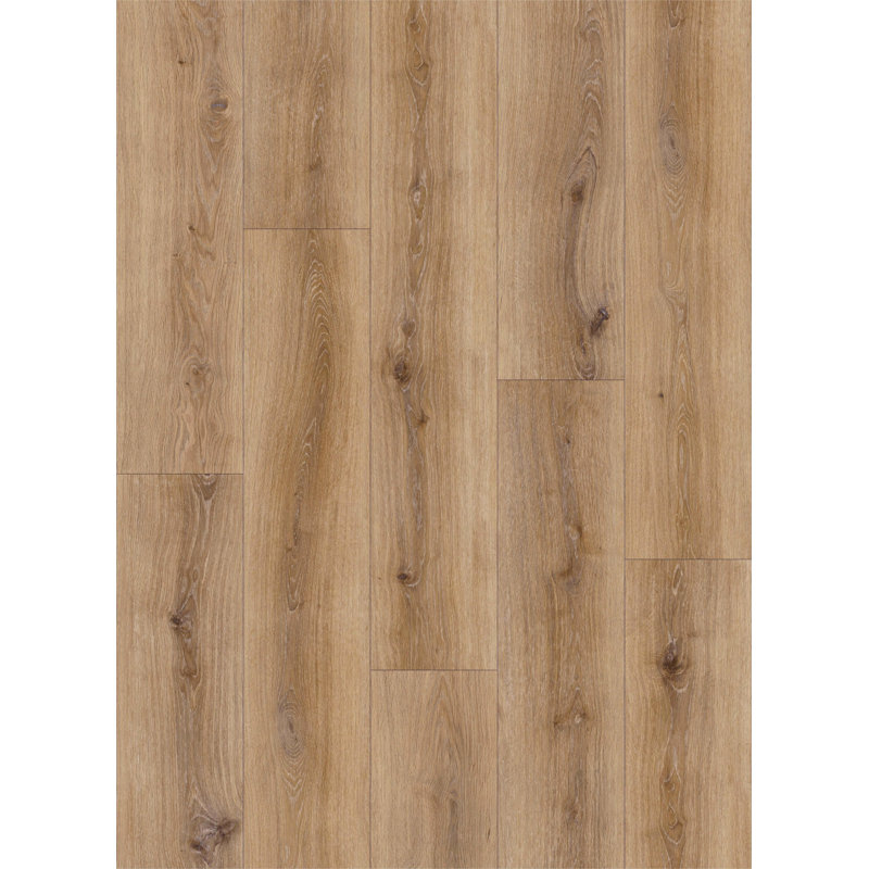 NuCore Longboard Plus 9"W x 72"L x 8mm Thick (20mil wear layer) WPC Vinyl floor planks by Golden State Floors, Beige Brown