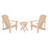 Chaise Adirondack d'extérieur en cèdre Bremment avec table