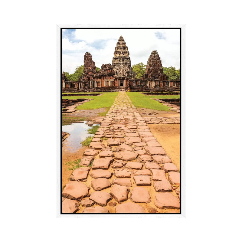Thailand. Phimai Historical Park. Ruins Of Ancient Khmer Temple Complex. Central Sanctuary. by Tom Haseltine - Gallery-Wrapped Canvas Giclée on Canvas