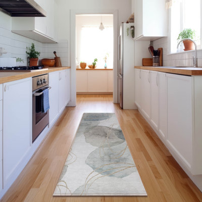 Premium Machine Washable Cerrito AMF544 Ivory Rug