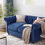 Canapé Chesterfield en velours bleu marine