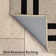 Double Border Machine Tufted Performance Natural Twist/Black Rug