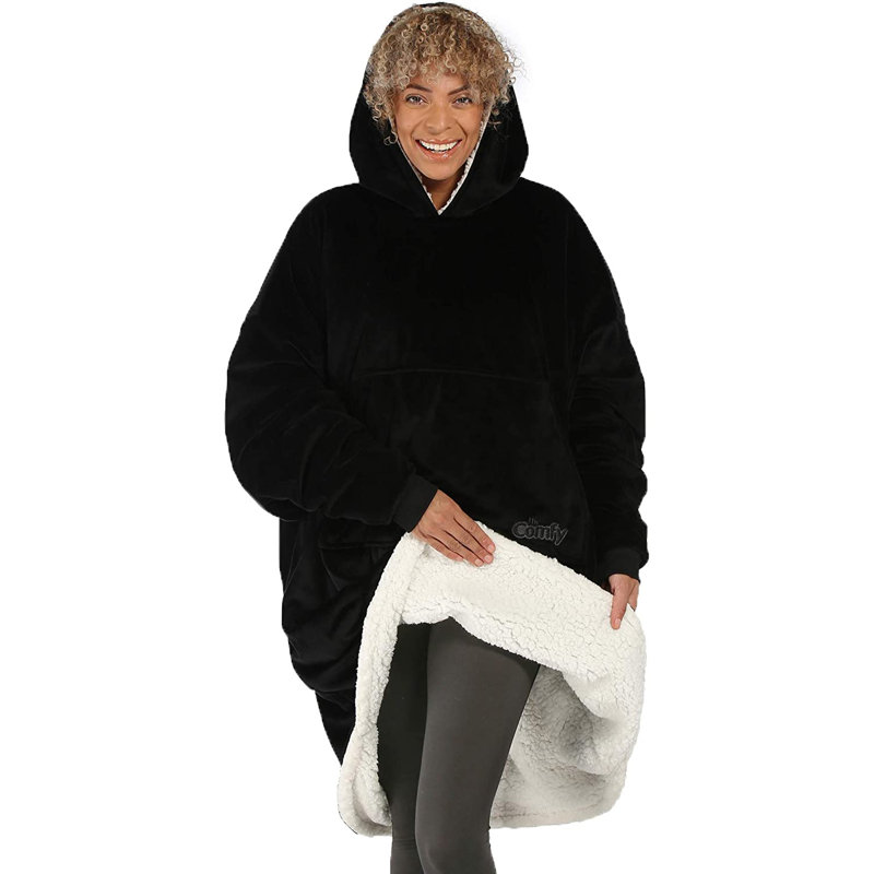 Plain Weave / Muslin Throw Blanket, Black