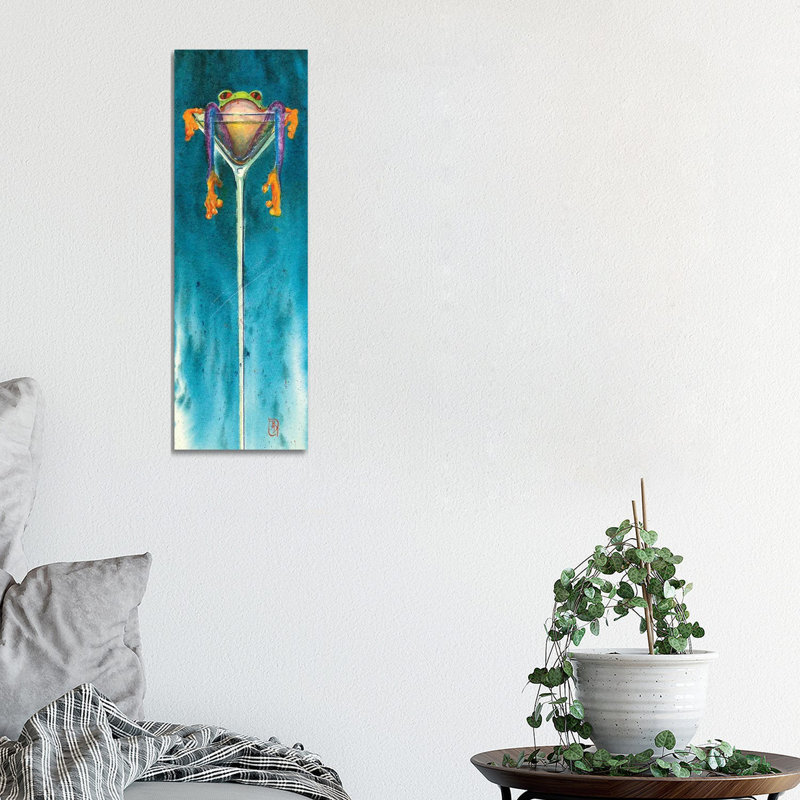 Blue Chill by Barton DeGraaf - Panoramic Painting on Canvas, 91.44cm H x 30.48cm W x 3.81cm D, Wrapped Canvas