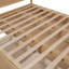 Grand lit plateforme en bois avec rangement inférieur et 2 tiroirs