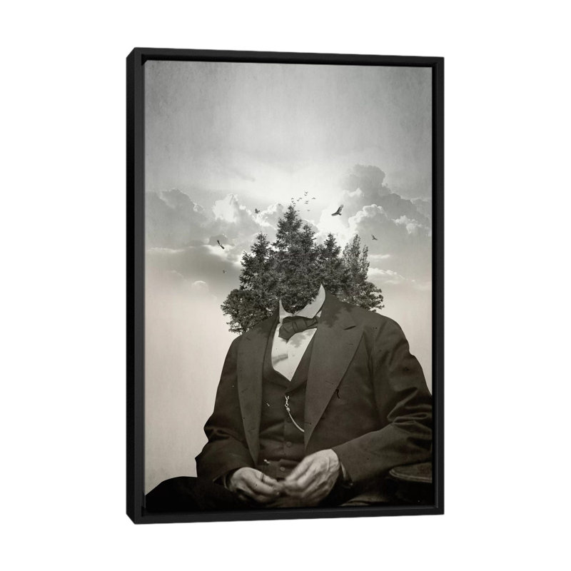 «Forest», impression sur toile, Toile avec cadre noir, Pas de tapis, H 48 po x l 32 po x P 1,5 po