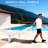 Outdoor HDPE Chaise Lounge Chair with Side Tray, Patio Pool Lounge Chairs, 5-Position Adjustable, All-Weather-488618056