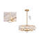 Lustre rond en cristal 5 lumières Transitional-1580840309