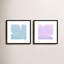 Purple & Blue Clouds. Set Of 2 Painting by Lee Lessem-1007194897-1007194911