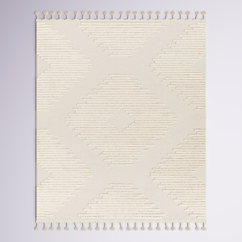 Tapis géométrique tissé à la machine Firman, Rectangle 7 pi 10 po x 10 pi