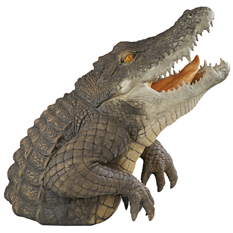 Statue de marécage serpentin Gator