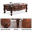 Table basse brune en bois massif brun-129099692