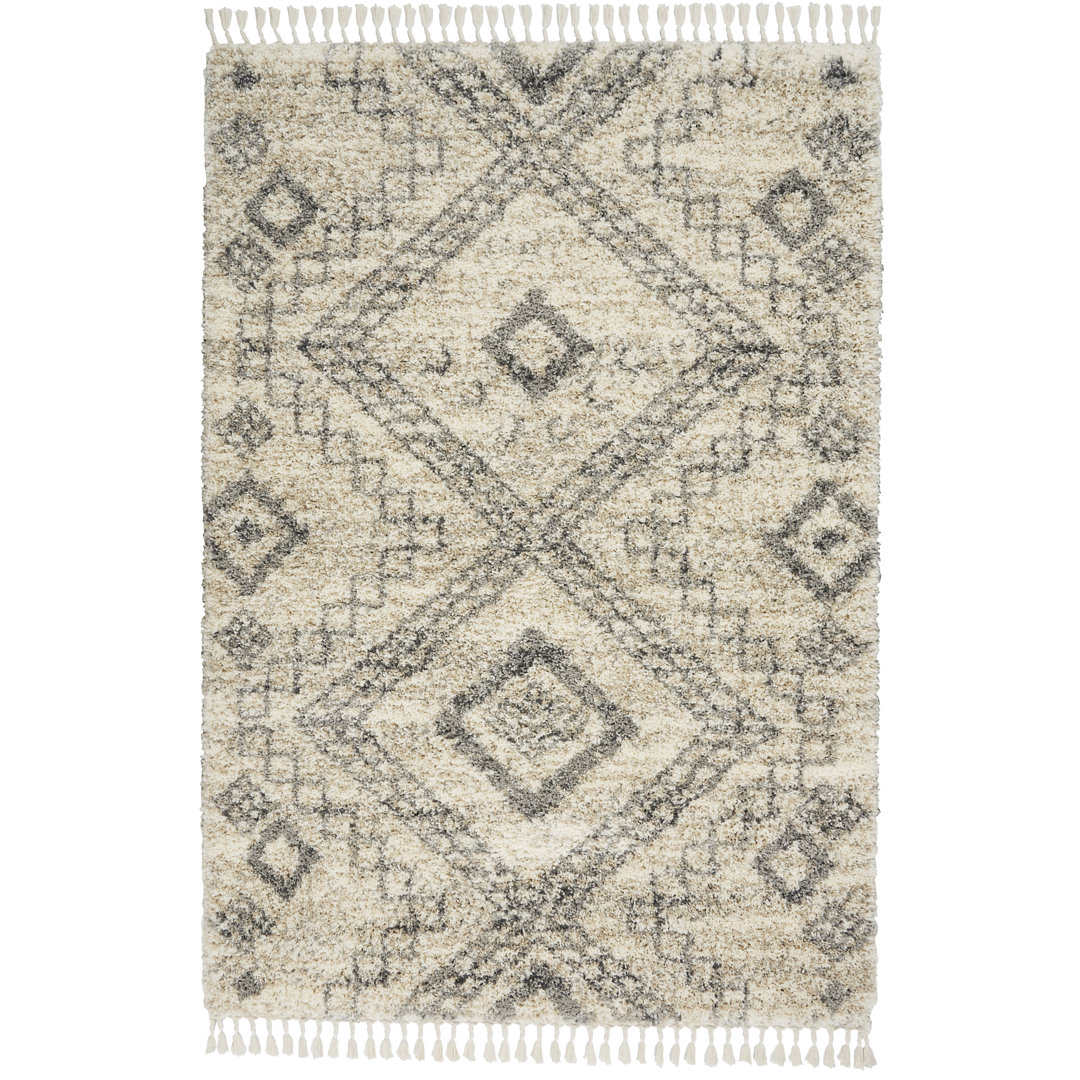 Ileyah Southwestern Gray/Beige Area Rug Loon Peak® Rug