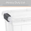  Boîte de rangement transparente avec couvercle, 8,7 pintes de bacs en plastique pour l'organisation, caisses empilables, sans BPA, non toxique, sans odeur, organisateurs pour la maison, le bureau, l'école et le dortoir, paquet de 18