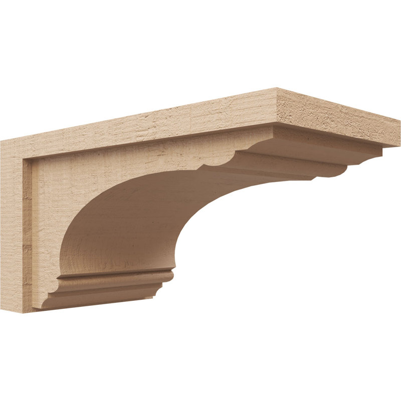 Corbeau en bois de cèdre brut Warren Rough 8 po x P 16 po x H 8 po, H 8 po x l 8 po x P 16 po