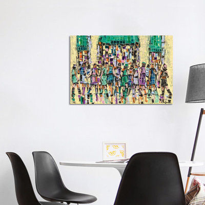 Market Street 1 Piece Wrapped Canvas Wall Art