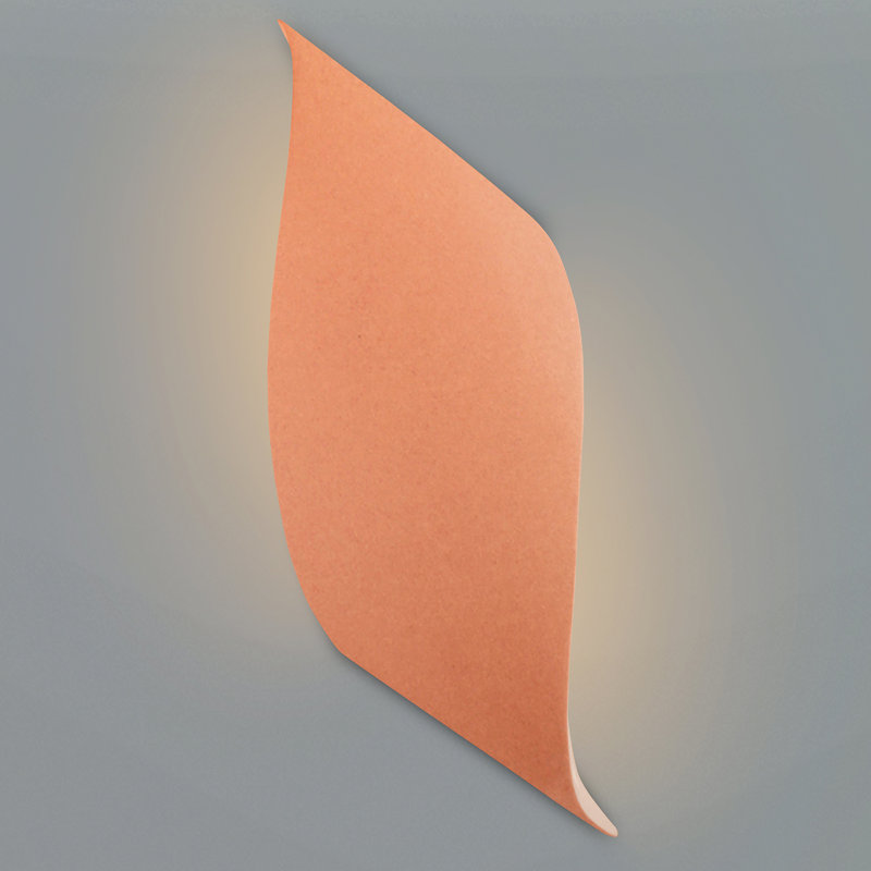 Ambiance - Wave LED ADA Wall Sconce - Gloss Blush, Gloss Blush