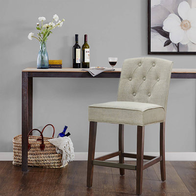 Horton Button Tufted Counter Stool