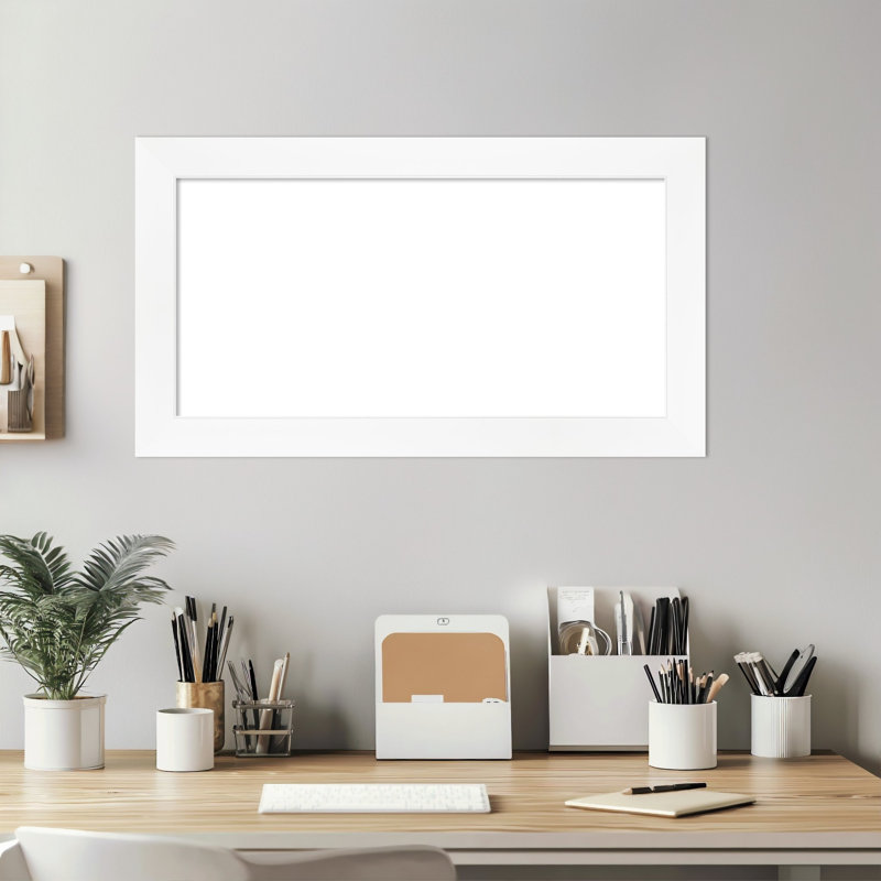 Armoire pour tableau blanc à cadre étroit effaçable, H 15 po x l 27 po