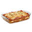 Queensway Home & Dining Borcam1.3L Glass Rectangular Casserole Dish with Lid Oven Microwave Safe Baker