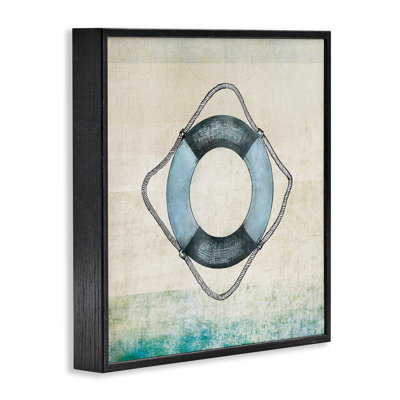 Rustic Maritime Life Ring Giclee Art by JG Studios