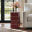 60cm Modern Grid-Tiled Square End Table-525681351