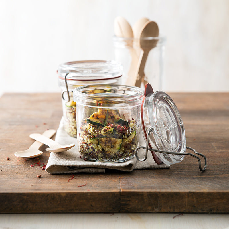Lock-Eat Food Jar (Set of 6), 5.5" H x 3.4" W x 3.4" D