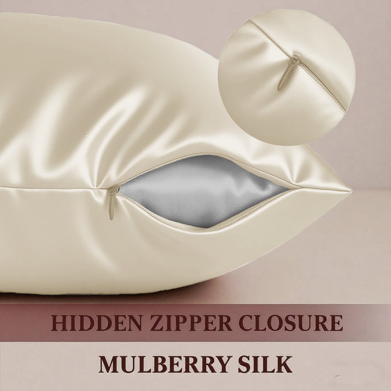 HOUSEWIFE PILLOWCASE SILK, Ivory