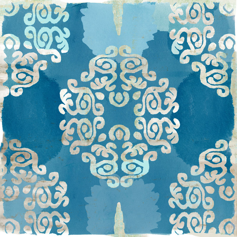 Carreau bleu royal III, H 12 po x l 12 po