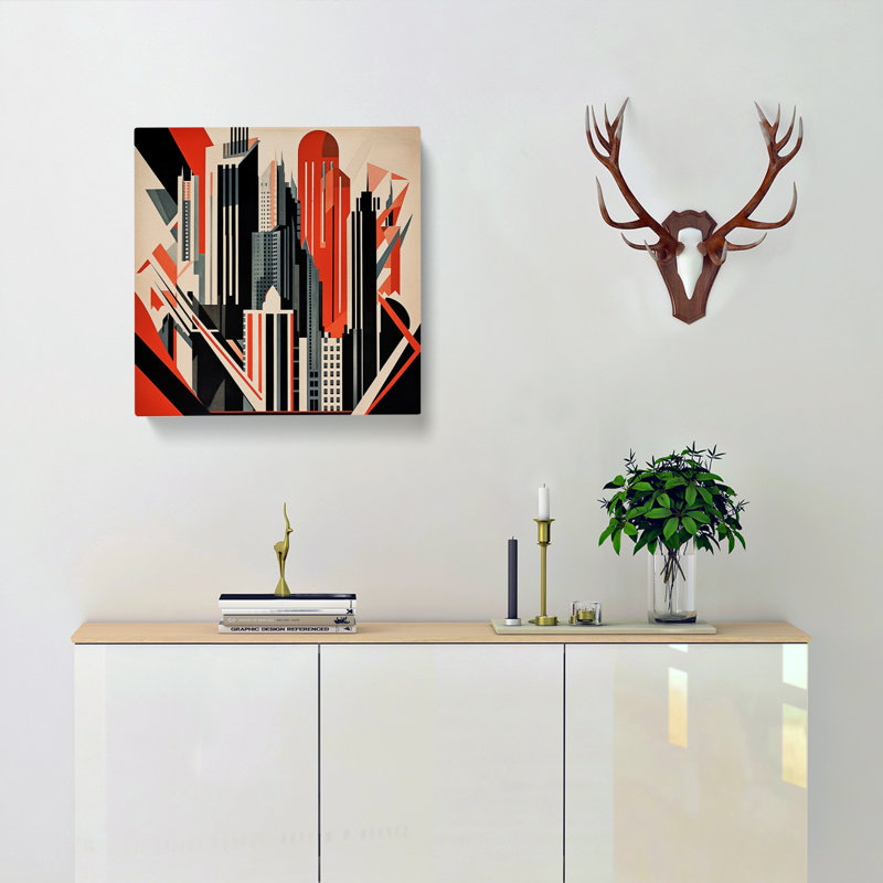 England Constructivism - Wrapped Canvas, 35cm H x 35cm W x 3cm D