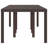 vidaXL Garden Table Brown 98.43 x 39.37 x 28.74 in Poly Rattan-1647140228-1647140232