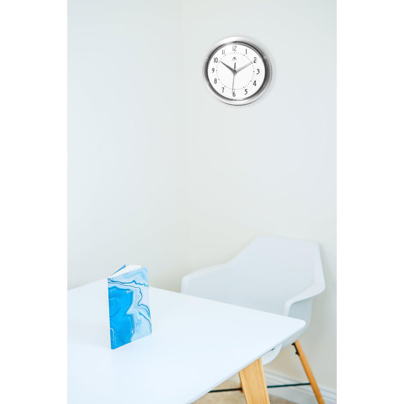 Horloge murale Desdra, Argent argent, Petit