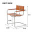 Fauteuil d'appoint en cuir Momei Saddle-212182332