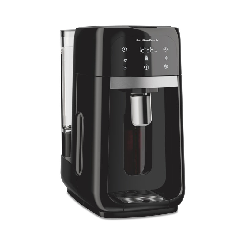 Cafetière à une pression Hamilton Beach, 14 tasses, Noir / argenté