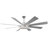 Nimbella 72" Chrome Modern Dimmable Ceiling Fan with Lights and Remote, 6 Speed Reversible DC Motor Ceiling Fan-262357303