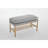 Upholstered Shoe Storage Bench With Cushioned Seat, End Of Bed Bench With Open Shelf And Metal Legs For Entryway-1607292842