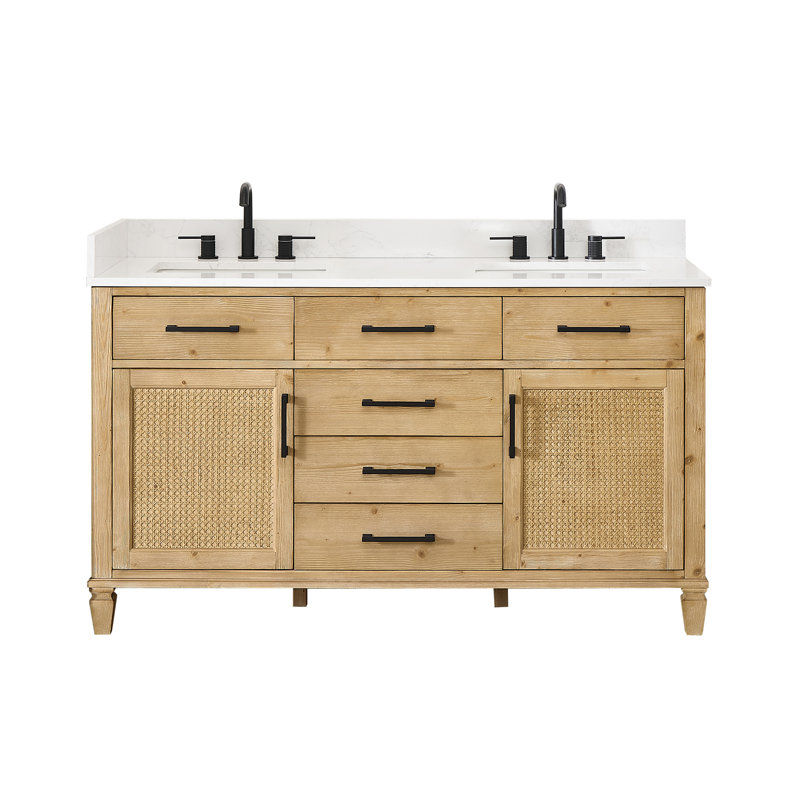 Ensemble de meuble-lavabo double 60 po Salome