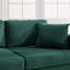 Corduroy Sofa Set with 2 Throw Pillows, Deep-Seated Upholstered Couch with Square Arms, Cosy Living-388862203