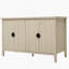 Buffet à 4 portes, buffet sculpté avec rangement, armoire à café moderne avec tablette réglable pour le salon, la salle à manger et la cuisine