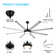 Osaze Ceiling Fan with LED Lights