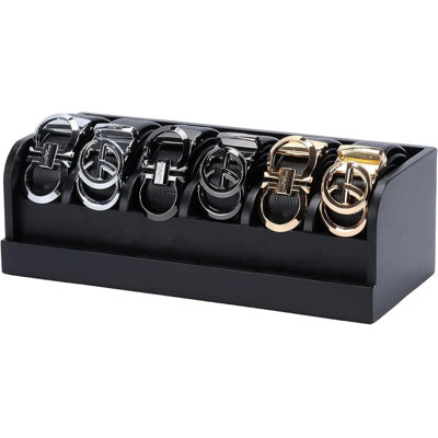 100% Bamboo Belt Organizer Box 